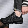 Men's shoes summer breathable casual shoes versatile soft-soled sports shoes black mesh outdoor hiking shoes men's walking shoes