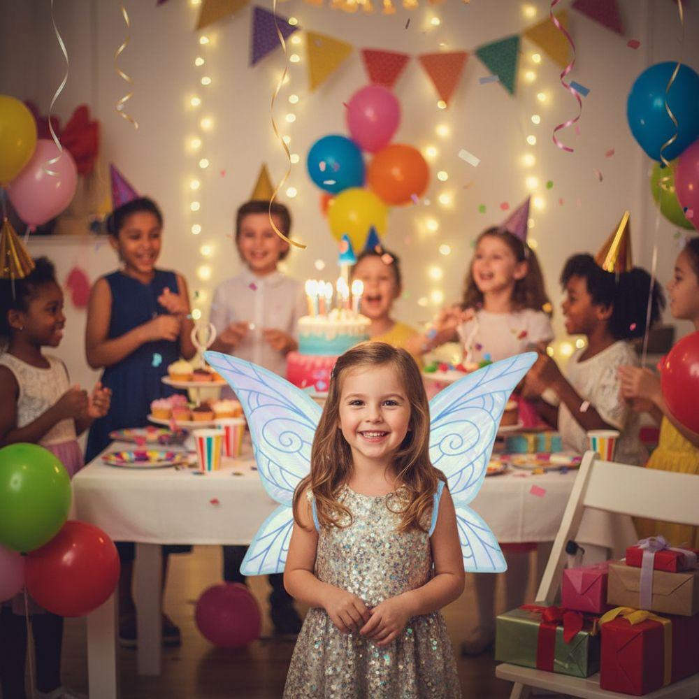 Sparkly Gradient Butterfly Princess Wings Organza Elf Wings Creative Cosplay Wings  Birthday Party