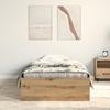 Lit vidaXL Artisan Chêne 90x190 cm Bois d'ingénierie 3333991