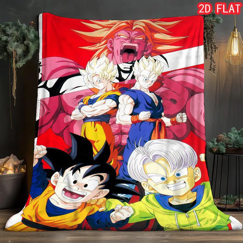 

Dragon Ball Large Cover Blanket Soft Flannel Warm Blanket for Bed Sofa Living Room THW 75x90cm