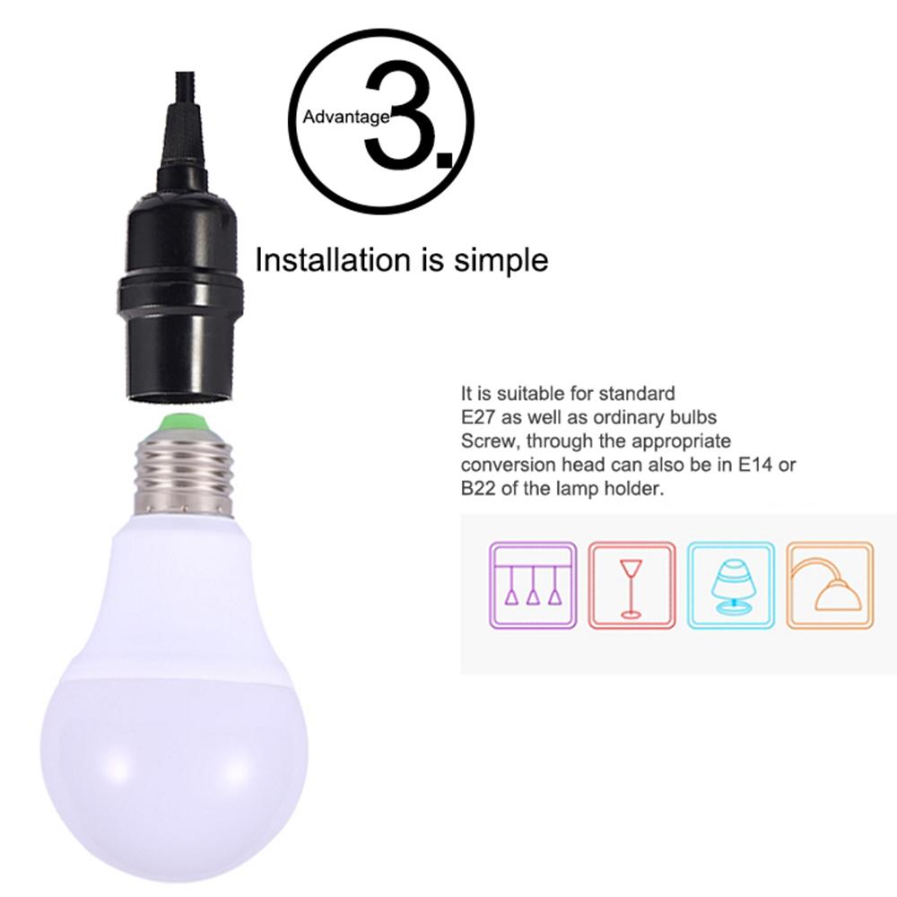 16 Colors RGB Bulb LED Multicolor Bulb E27 220V Household Lighting Dimmable 24 Key Remote Control Smart Lamp Atmosphere Light