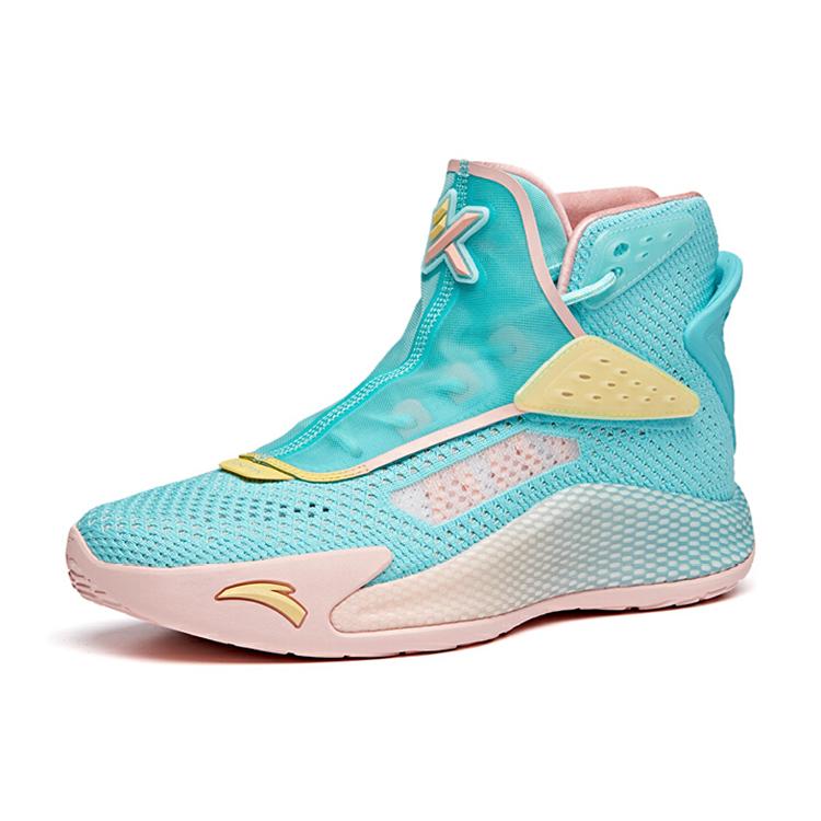 Anta KT5 KT Cushioning Slip Resistant Abrasion Resistant High Top Basketball Shoes Men's Blue 112021101-5