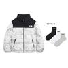 Li Ning Hot Pots Down Collection Down Jacket Unisex White Gray Snow Mountain AYMU497-1