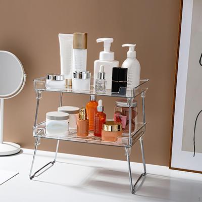 Kosmetik-Aufbewahrungshalter, Badezimmer-Arbeitsplatten-Organizer, Arbeitsplattenregal, Tisch-Kleinigkeiten