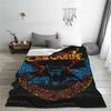 Black Sabbath Ozzy Is Bat Warm Soft Blankets  Travel Plush Throw Blanket Print Living Room Flannel Bedspread Sofa Bed Cover