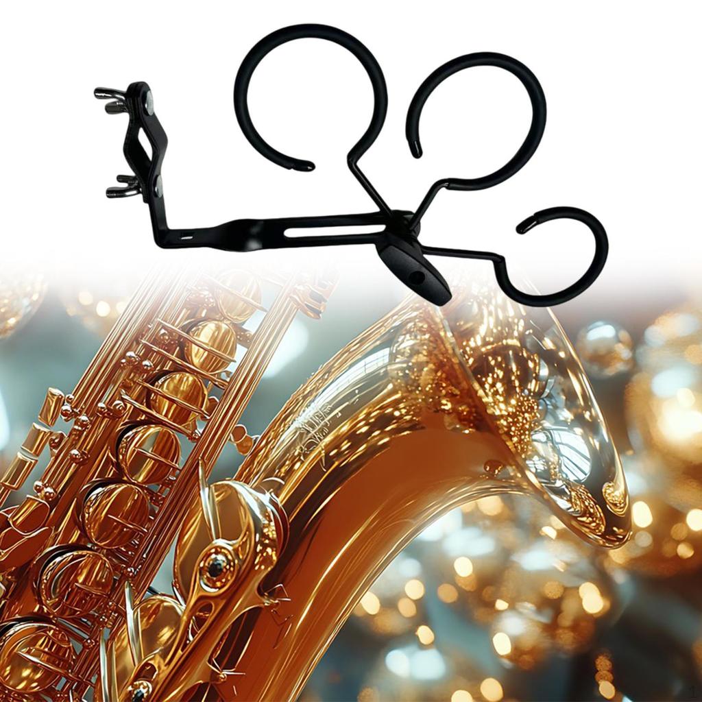 French Horn Mutes Clamp, Adjustable Mute Trumpet Stand, Holder for 4 Trombone