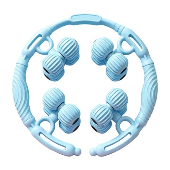 Leg Shaping Massager Anti-Cellulite Massage Roller, Circular for Muscle Recovery, Lymphatic Sensitive Drainage, Deep Tissue Tool with 16