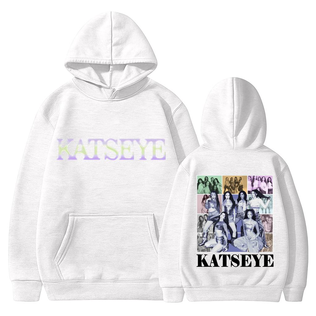 Damskie modne bluzy z kapturem z dekoltem w serek, z długim rękawem, z nadrukiem kwiatowym, ze sznurkiem, casualowe, luźne pulowery