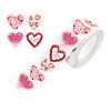 Valentines Day Stickers 500Pcs Red Heart Stickers Baking Packaging Sticker Envelope Seals Love Decorative Self-Adhesive Stickers