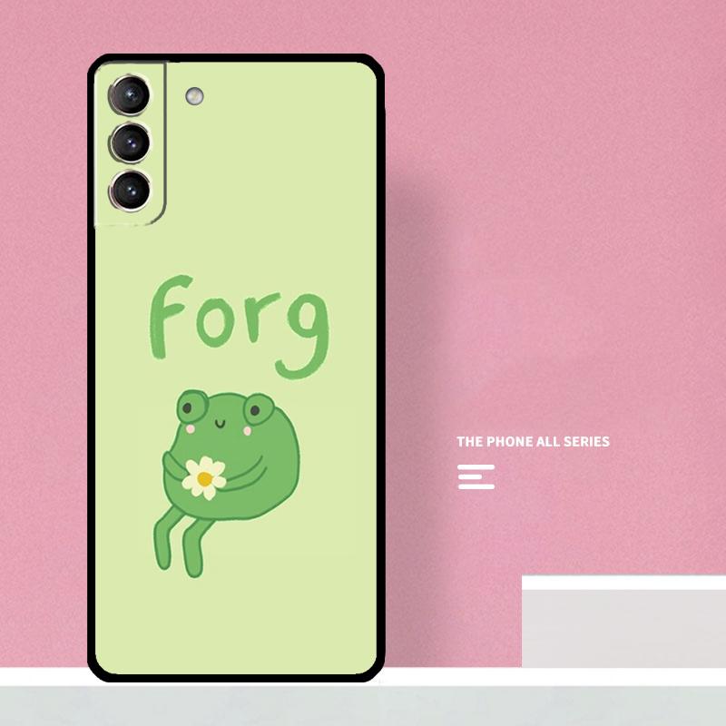 Cute Cartoon Frog Phone Case For Samsung Galaxy S25 S26 Ultra S20 S21 S22 S23 S24 S10 Plus S25 FE Cover Coque