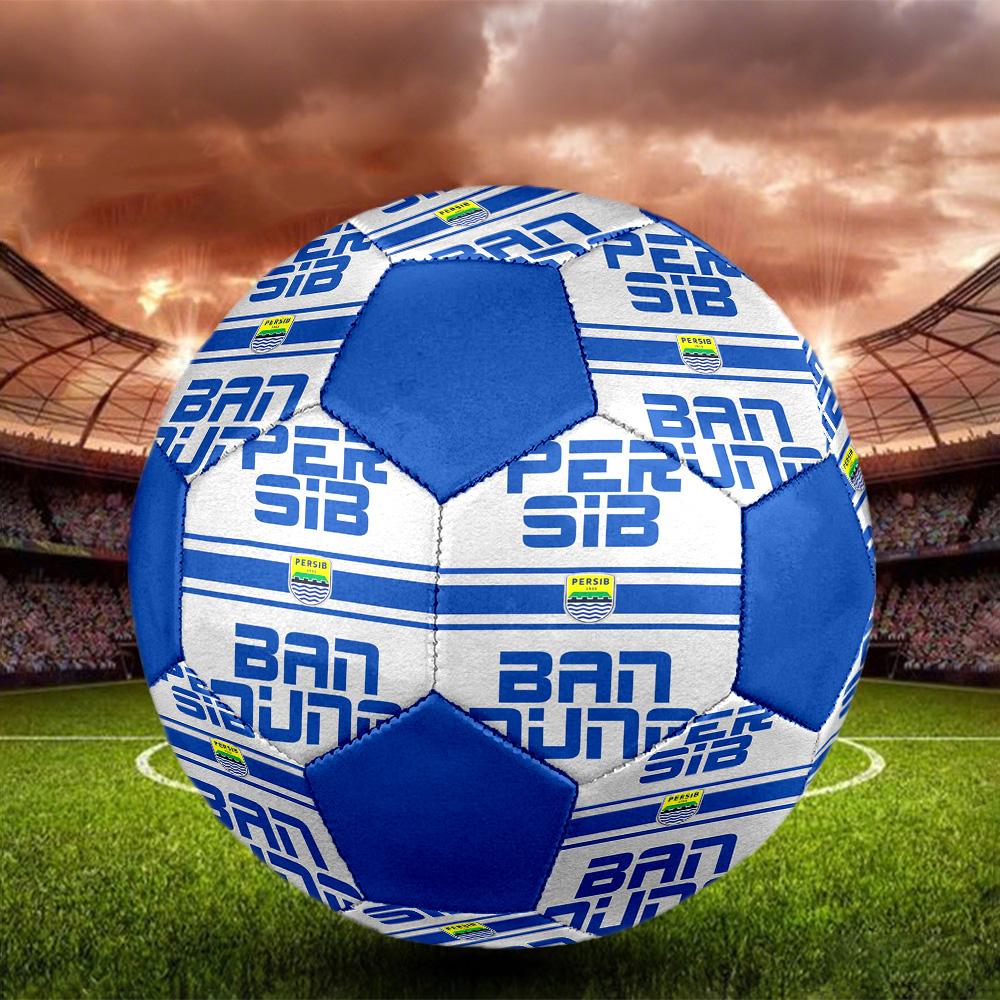 Persib Bandung Indoor Soccer Ball Colorful All Ages Size 5 Machine Stitched PVC Competition Ready Durable High-Bounce