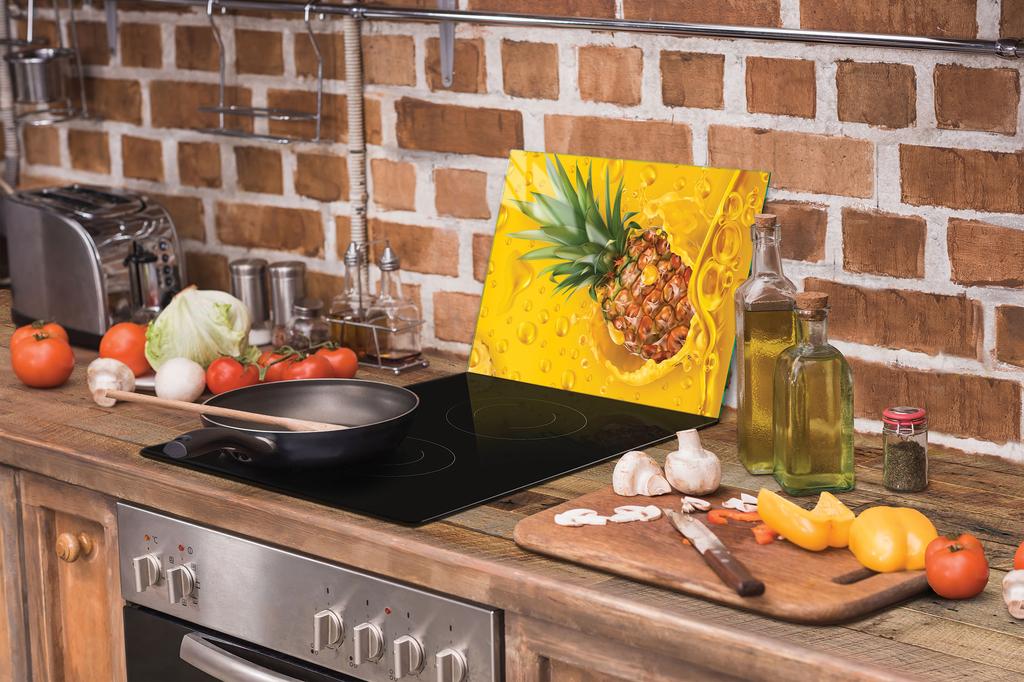 SZKLANA DESKA DO KROEJNIA 30x22 ANANAS