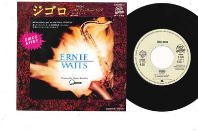 7-Zoll Schallplatte ERNIE WATTS - Gigolo / Hold On P1645 QWEST 1982 Japan Jazz Gebraucht