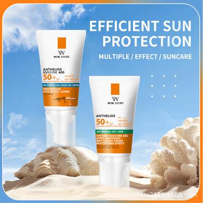 Isolations-SPF50 + Gesicht Ölkontrolle Matt Klar Feuchtigkeitsspendende Hautpflege Sonnenschutz