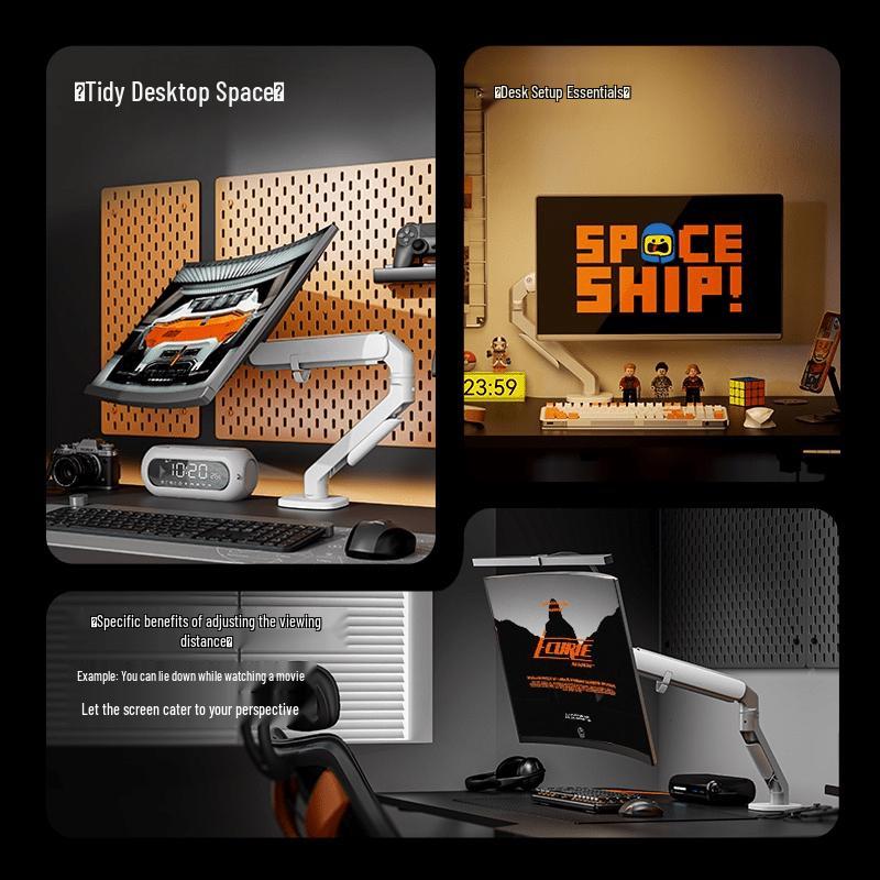 Deer Color T6-1UP+A80-B Mechanical Monitor Arm