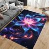 Vibrant cosmic flower energy carpet Yoga living room room decor children's crawling mat doormat area rug games mat