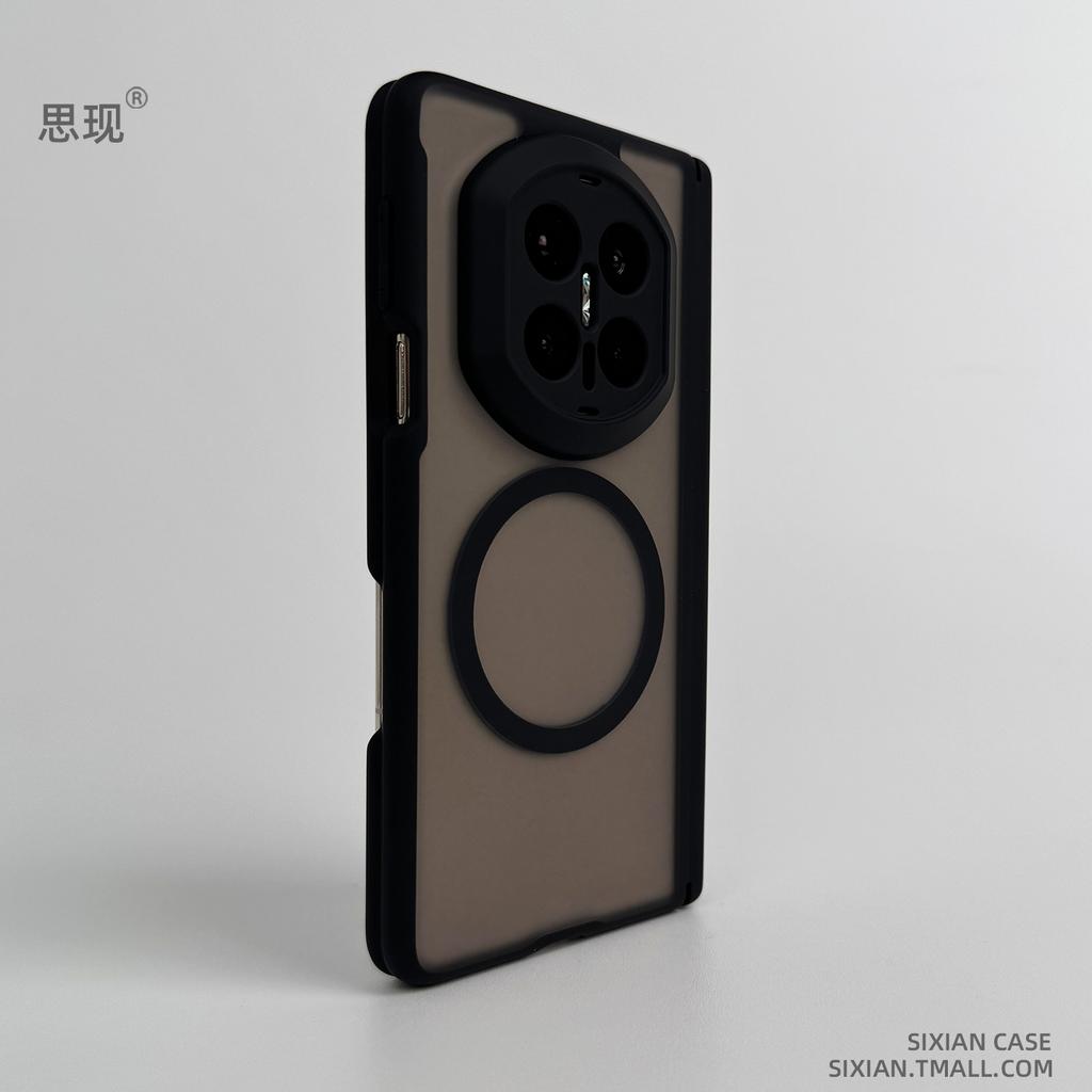 For Huawei Mate X7 Case Magnetic For MagSafe Acrylic Matte Transparent Skin Feel Cover Equipped Central Hinge Protection Shell