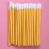 50-Pack Disposable Lip Brushes - Portable Solid Lipstick, Lip Gloss, and Makeup Cleaning Swabs