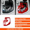 For Toyota Tundra Sequoia 2007-2013 Real Carbon Fiber Sticker Center Gear Shift Panel Cover Car Accessories Interior Decorative