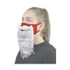 Creative Christmas Beard Mask Red Pure Cotton Santa Claus Beard Mask Holiday Funny White Beard Mask Christmas Cosplay Supplies