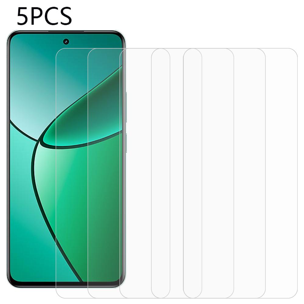 

5PCS For Realme 12 4G/12+ 5G Tempered Glass Phone Screen Protector 0.3mm 2.5D Ultra Clear Film As Shown A