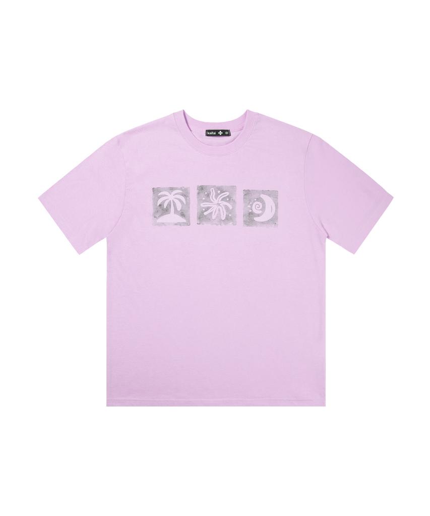 KAIFAI Summer Rhythm Short Sleeve T-Shirt (Baby Purple) K26Qb239