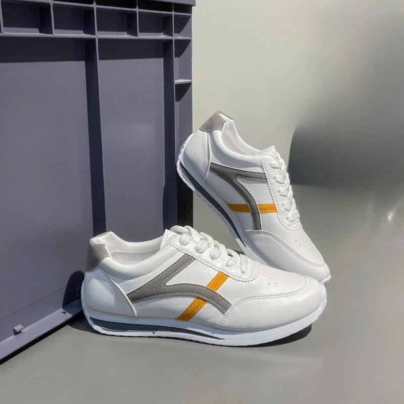 

Модные кроссовки женские новые спортивные туфли женские маленькие белые туфли модные удобные кроссовки универсальные легкие повседневные кроссовки 35 серый