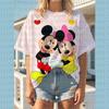 2026 Summer Oversized T-Shirt Women Short Sleeve T Shirts Woman Loose Clothing Mickey Mouse Print Female Tops O-Neck Tops