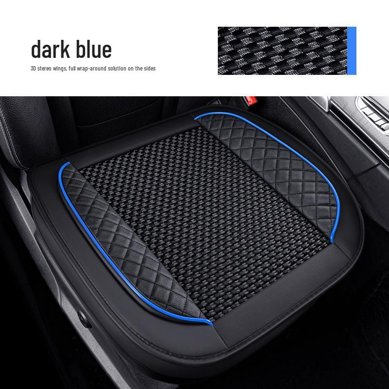 Leather Universal Car Seat Cushion, Breathable and Full Surround Design for All Seasons.