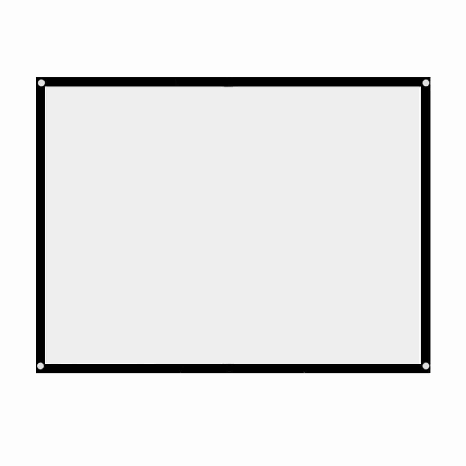 Fishine 1 stuks Draagbaar Opvouwbaar Kreukvrij Wit Projector Gordijn Projectiescherm 4:3 (60inch)