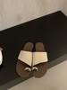 Holiday beach casual toe cool slippers women's summer wear 2025 new linen toe retro soft bottom one-word