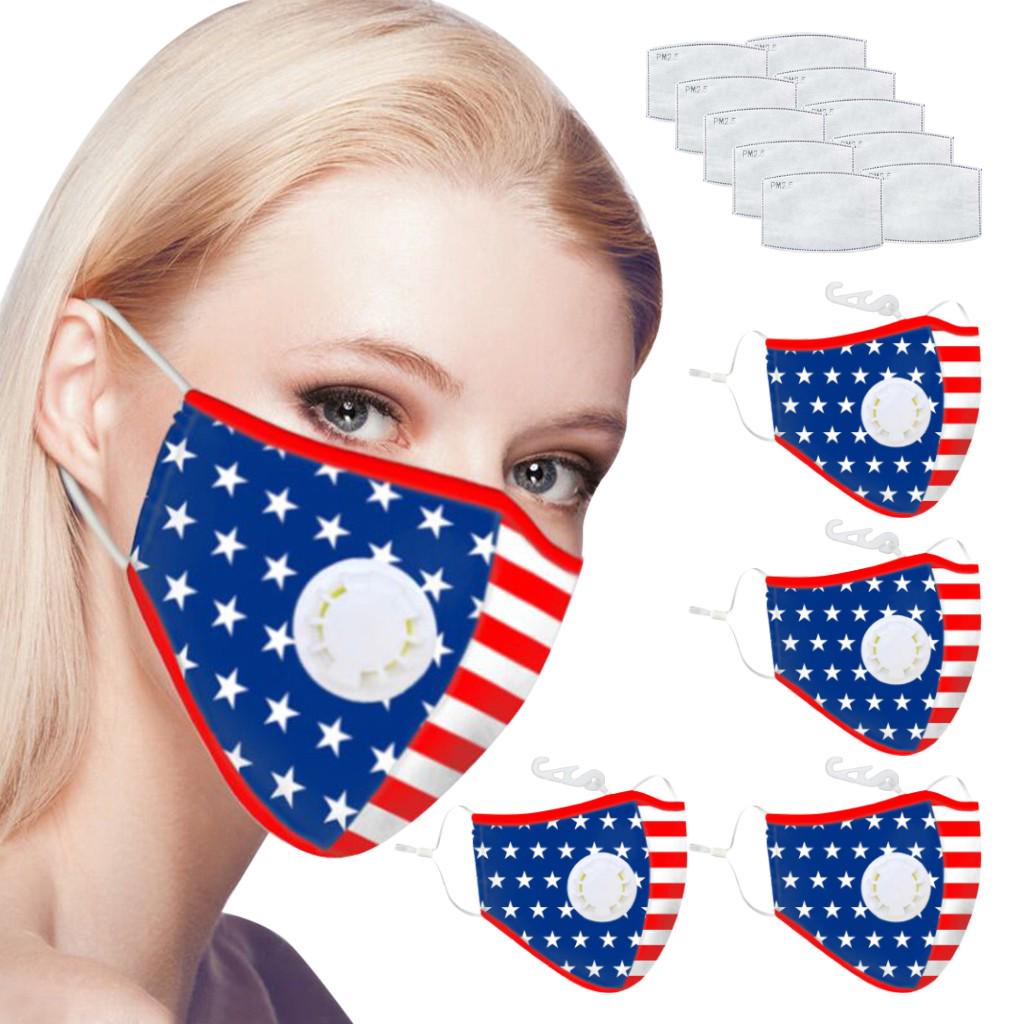 Buy Cotton Face Mask PM2.5 Activated Carbon Mask Washable and Reusable