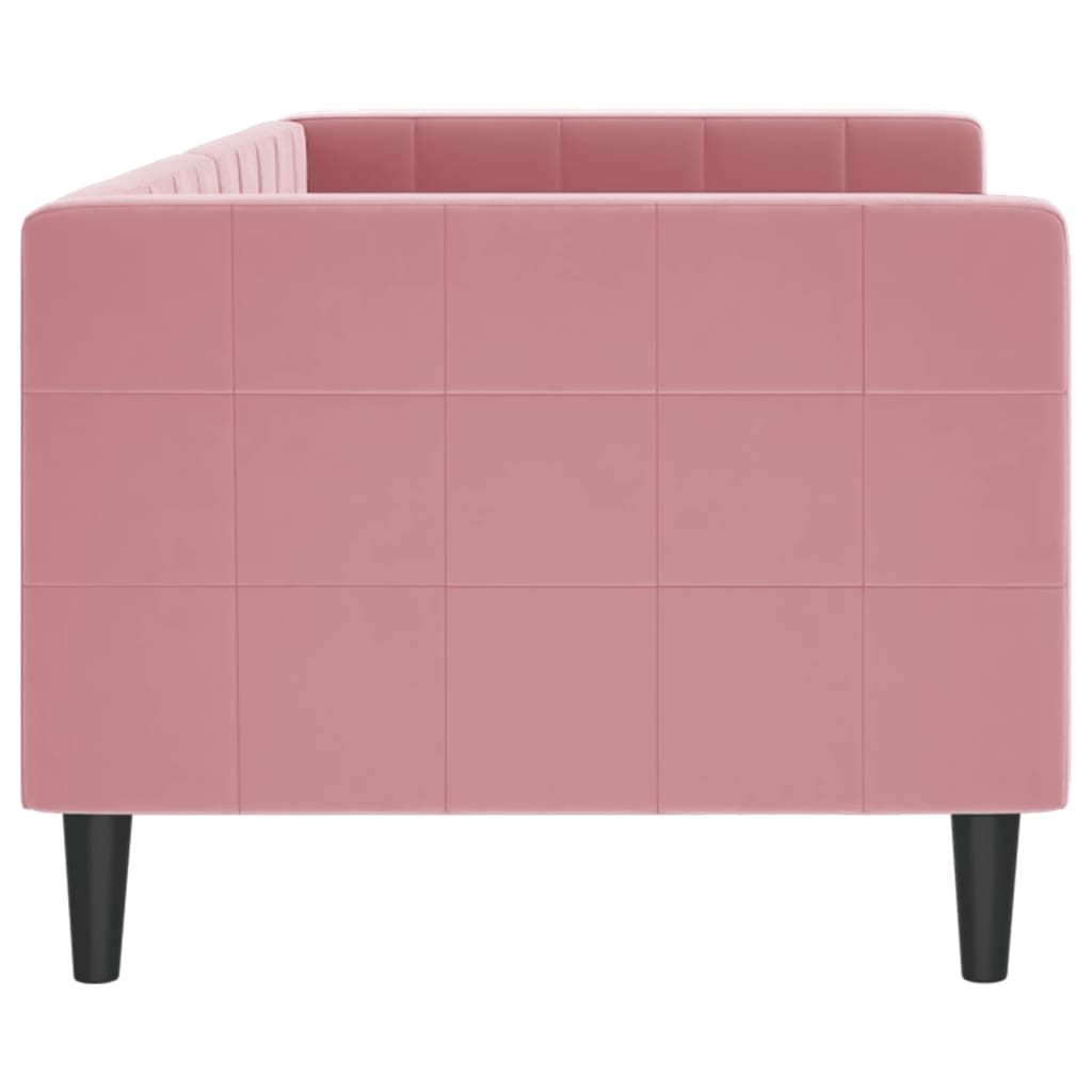 Daybed Pink 80x200 Cm Velvet