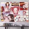 Nana Punk Rock Black  Pink Anime Collage Tapestry Wall Hanging Art Decor for Bedroom Otaku Corner Cozy Study Space