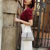 Genuine Leather Women's Bag Fashionable Underarm 2025 New Large-capacity Cross-border Commuting Tote All-matching Small Square