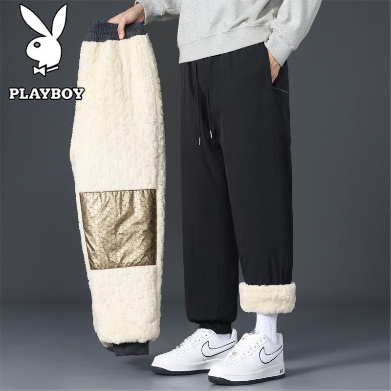 PLAYBOY Мужские брюки-джоггеры на подкладке из овечьей шерсти 2XL