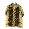 SUN SURF NIGHT BLOOMING CEREUS BORDER RAYON ALOHA SHIRT Short Sleeve Open Used C Unisex T-Shirt