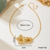 Wrinkled Flower Collarbone Chain Golden Jewelry Accessories New Flower Pendant Necklace  Women