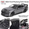 Maisto 1:24 2024 Ford Mustang Dark Horse Alloy Car Model Crafts Decoration Collection Toy Tools Gift Models