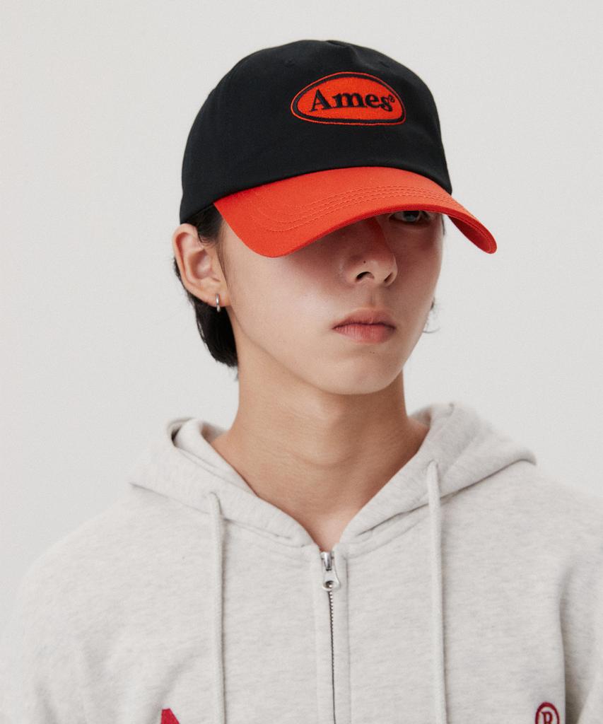 AMES-WORLDWIDE Symbol Logo Twotone Ball Cap Black