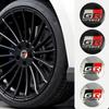 AIG4 56mm 4pcs/set Car Wheel Center Stickers Hub Cap Decal For GR Sport Logo Corolla C-HR Avensis RAV4 4runner Camry Prado