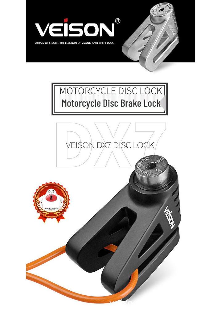 VEISON 2018 Disc Brake Lock: Anti-theft Lock for Motorcycles and Electric Vehicles