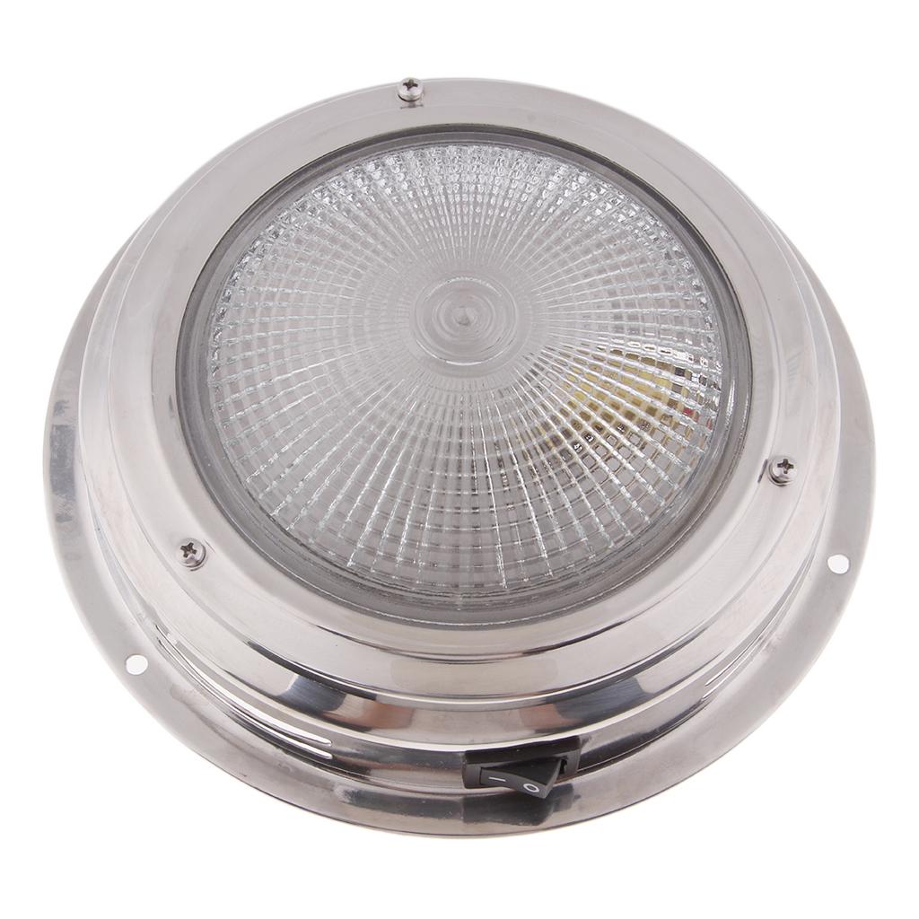 170mm Stainless Steel Marine Boat LED Ceiling Cabin Dome Interior Light