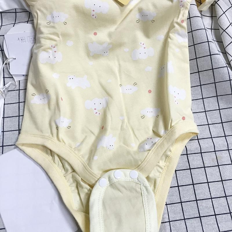 Set of 4pcs T3 Diaper Crotch Part Extender for Infant Clothing Gentle Stretchable Cotton Adjustable Extension Sheet