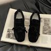 Retro mesh breathable lace-up Velcro flat-bottomed casual shoes women's 2025 autumn new versatile ballet training shoes