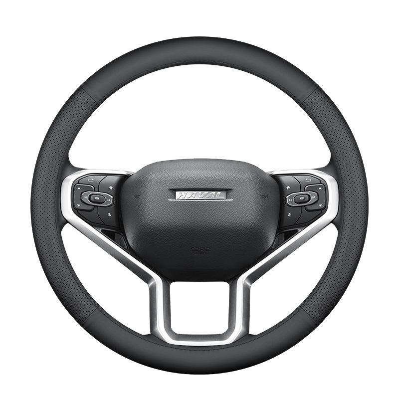 Genuine Leather Steering Wheel Cover for Haval H4 H6 M6 H7 H5 H2s H1 F7
