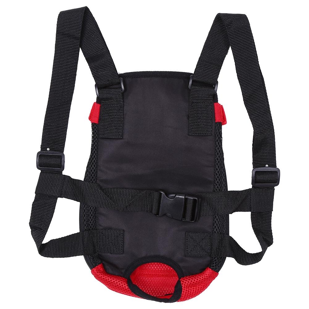 

Fashionable Durable Pet Dog Five Holes Backpack Front Chest Tote Carrier Bag(Red S) S красный