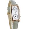 watch with leather rectangular and dual time [Salvatore Marra] Women's strap, square, [] (no.2, gray)