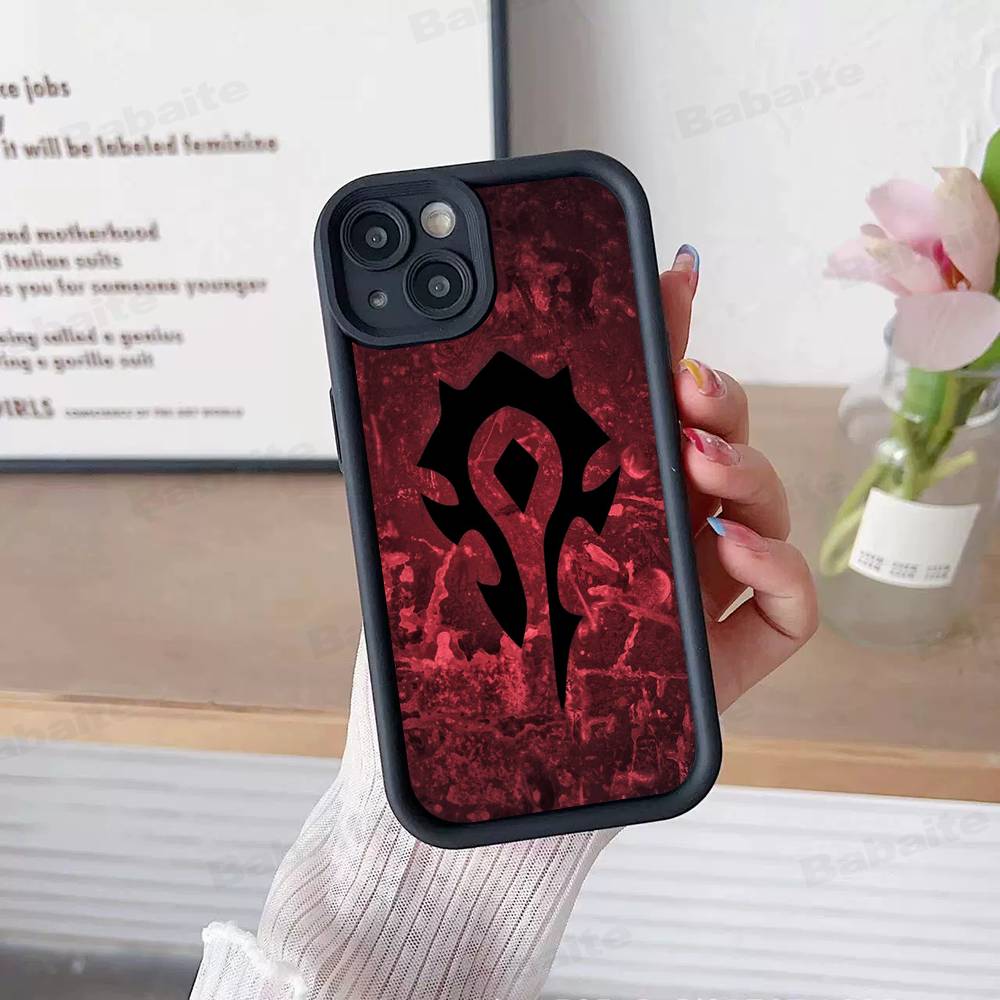 Game World Of Warcraft Silicone Soft Phone Case For IPhone 17 16 15 14 Plus 13 12 Mini 11 Black Cover