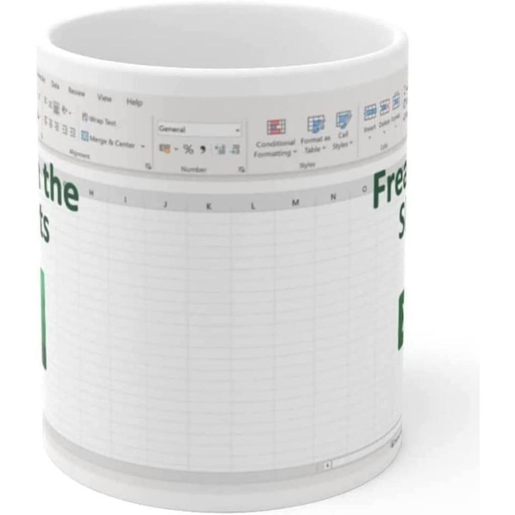 Spreadsheet Excel Coffee Mug Funny Gifts Freak Gifts Mug Christmas Gifts, Stocking Stuffers